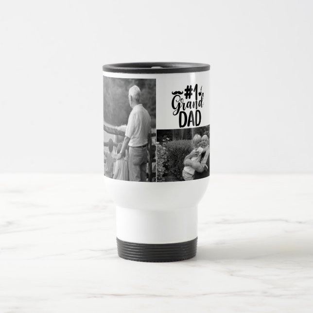 Personnalisé #1 Grand Papa Voyage / Commuter Mug (Centre)