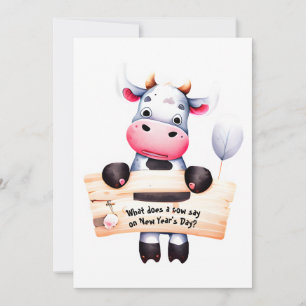 Personnalisé #1 Papa plaisanter Funny Vache Carte