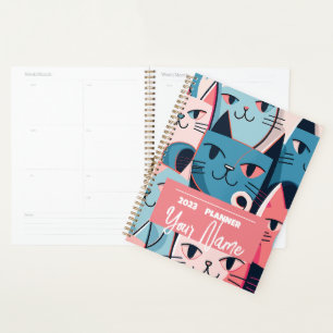 Personnalisé 2023 Cat Mom Planner