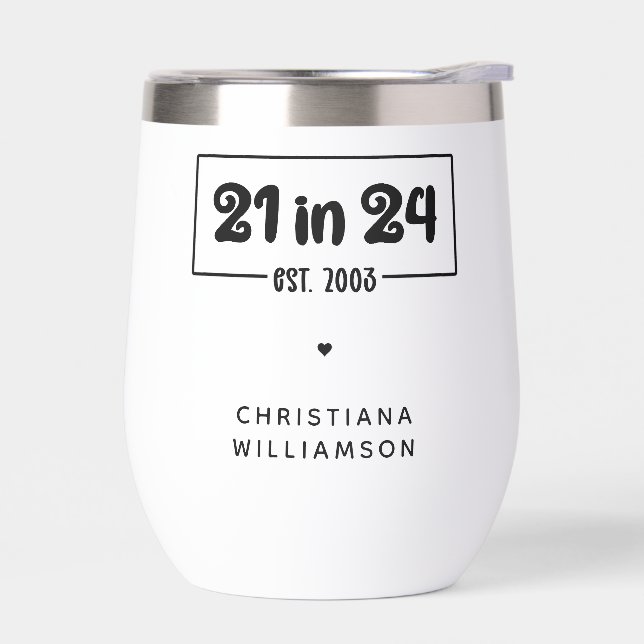 Personnalisé 21e anniversaire 21 dans 24 Est 2003  (Gauche)