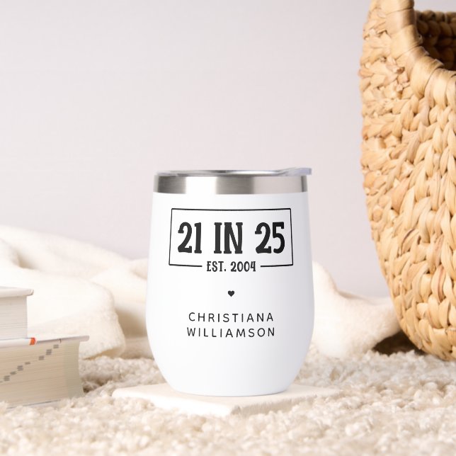 Personnalisé 21e anniversaire 21 IN 25 Est 2004 (Salon)