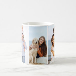 Personnalisé 3 Photo classique Gift White Mug