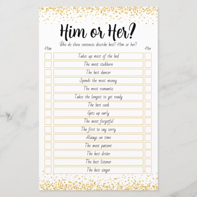 Personnalisé 50e anniversaire de Mariage Jeu (Devant)