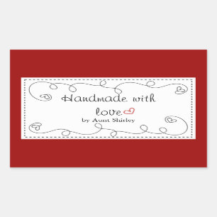 Personnalisé À La Main Avec Étiquettes D'Amour