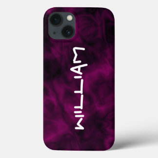Personnalisé Abstrait violet iPhone Coque dur