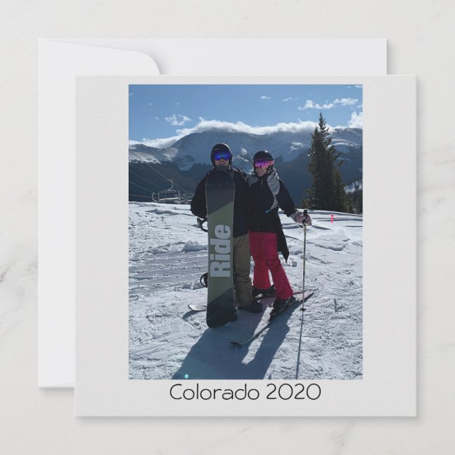 Personnalisé Ajoutez votre propre carte Photo Plat (Devant)