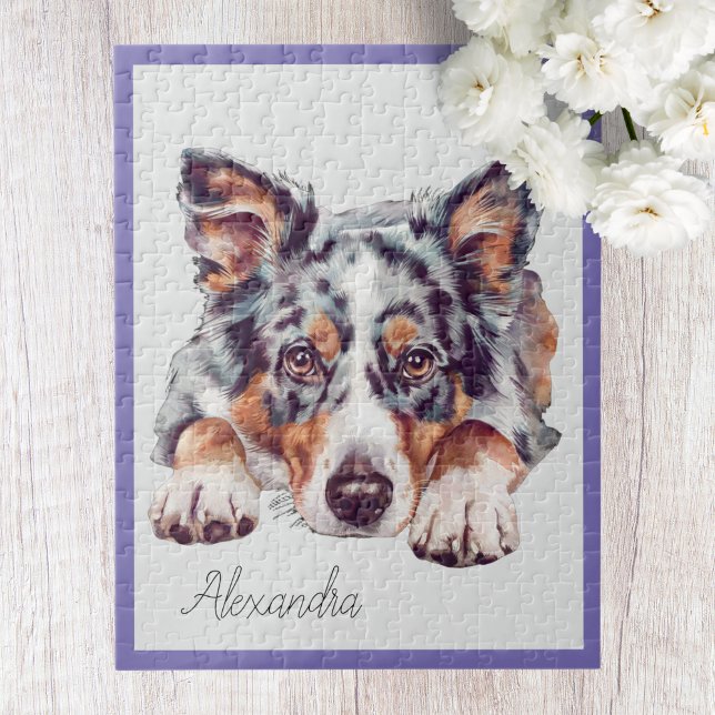 Personnalisé Australian Shepherd Jigsaw Puzzle (Créateur téléchargé)