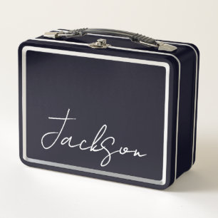 Personnalisé avec la Lunchbox en métal de nom