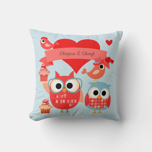 Personnalisé avec le coussin de Valentine de (Recto)