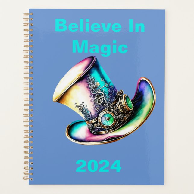 Personnalisé "Believe In Magic" 2024 Planner (Devant)