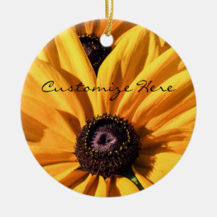Personnalisé Black Eyed Susan Noël Ornement