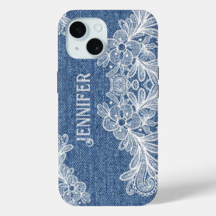 Personnalisé Blue Jean Denim iPhone / coque ipad