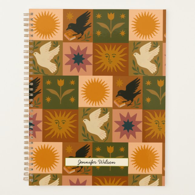 Personnalisé Bohème Céleste Patchwork Mystique (Devant)