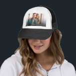 Personnalisé, casquette photo et texte. Casquette<br><div class="desc">Personnalisé,  casquette photo et texte. Casquette Trucker</div>