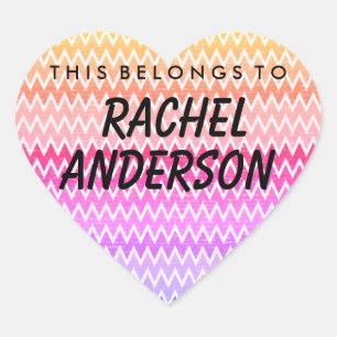 Personnalisé, Ce Qui Appartient À Coeur Sticker