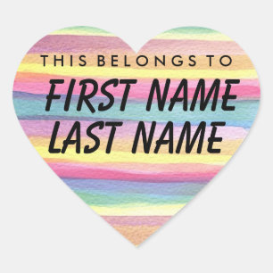 Personnalisé, Ce Qui Appartient À Coeur Sticker