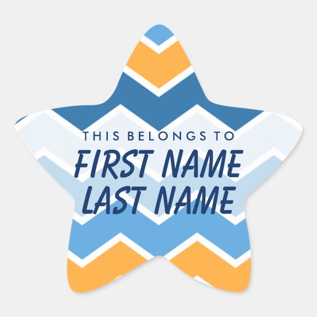 Personnalisé, Ce Qui Appartient À Star Sticker (Devant)