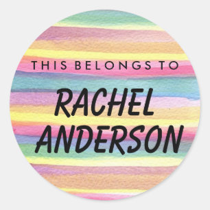 Personnalisé, Ce Qui Appartient À Un Sticker Rond