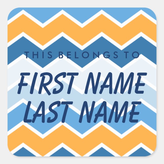 Personnalisé, Ce Qui Appartient Au Sticker Carré (Devant)