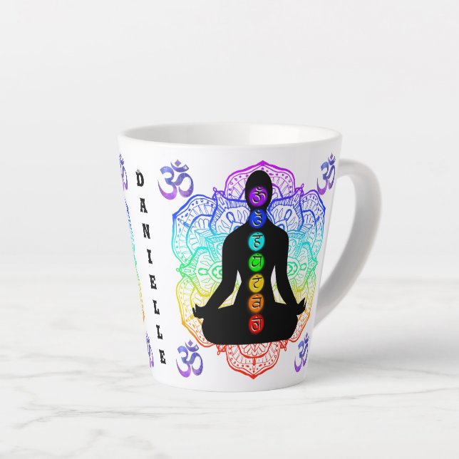 Personnalisé Chakra Ohm Yogi Zen Mug (Angle droit)