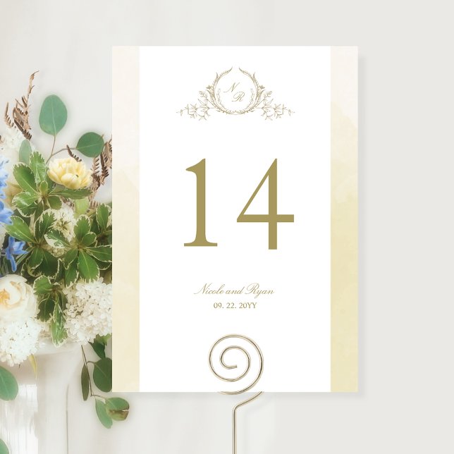 Personnalisé, Chic Mariage Champagne Monogram (Créateur téléchargé)