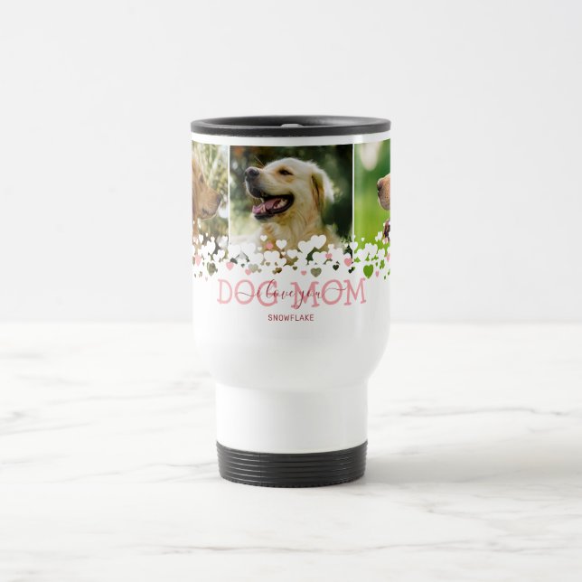 Personnalisé Chien Maman Photo Voyage Mug (Centre)
