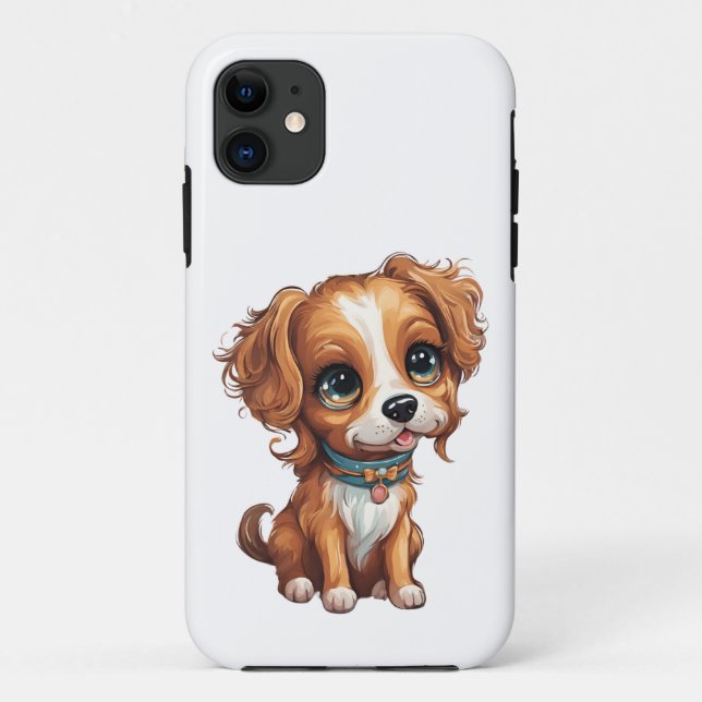 Personnalisé Chien mignon iPhone 11 Coque (Dos)