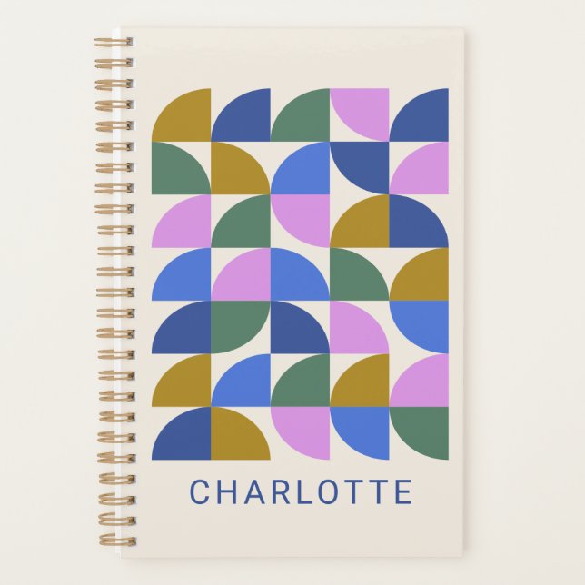 Personnalisé Coloré Moderne Étudiant géométrique m (Devant)