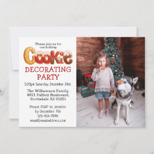 Personnalisé Cookie Décoration Fête Invitation