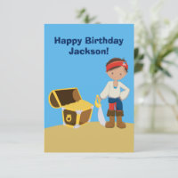 Personnalisé Cool Pirate Garçon Enfants Joyeux ann