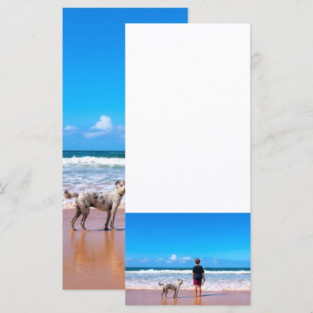 Personnalisé Custom Your Pet Photo Menu (Devant / Derrière)