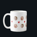 Personnalisé Cute Baby Face 2 Photos Mug<br><div class="desc">Pour cette tasse, l'image doit avoir un arrière - plan transparent et être un carré 1x1 pour s'assurer que l'image correspond au cadre. Si l'image n'a pas d'arrière - plan transparent lorsqu'elle est insérée, elle devient un cercle selon le cadre. Si vous avez des problèmes de montage, voulez customiser quelque...</div>