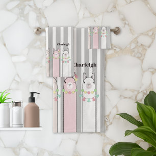 Personnalisé Cute Retro Colorée Llamas Filles Enfa