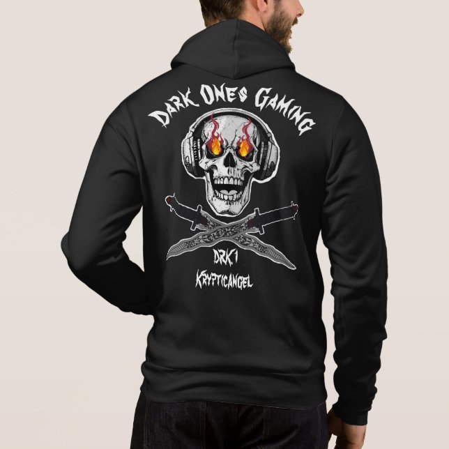 Personnalisé Dark Ons Jeu Sweat - shirt à capuche (Dos)