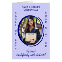 Personnalisé De Nous Tous Bleu, Lilac Graduation P