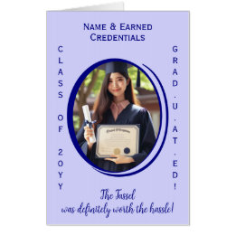 Personnalisé De Nous Tous Bleu, Lilac Graduation P