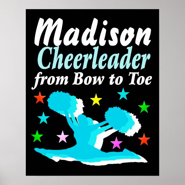 PERSONNALISÉ DEBOW TO TOE CHEERLEADING POSTER (Devant)