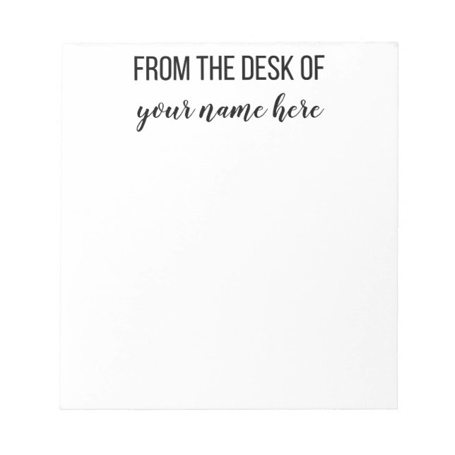 Personnalisé depuis le bureau du Bloc-notes (Devant)