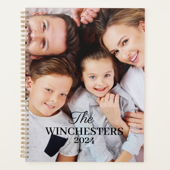 Personnalisé deux photo nom de famille et année (Devant)