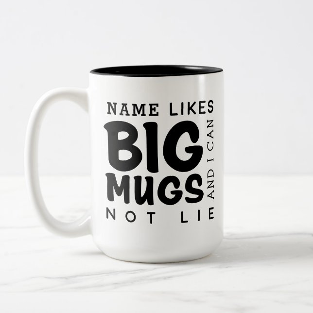 Personnalisé Deux Tone Big Mug (Gauche)