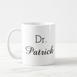 Personnalisé "Dr. [Nom]" Mug de café professionnel