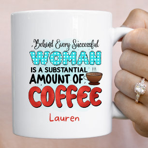 Personnalisé drôle succès femmes de café Mug