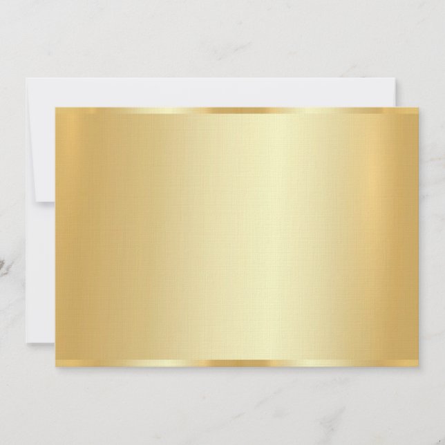Personnalisé Elegant Faux Gold Blank Modèle Luxe (Devant)
