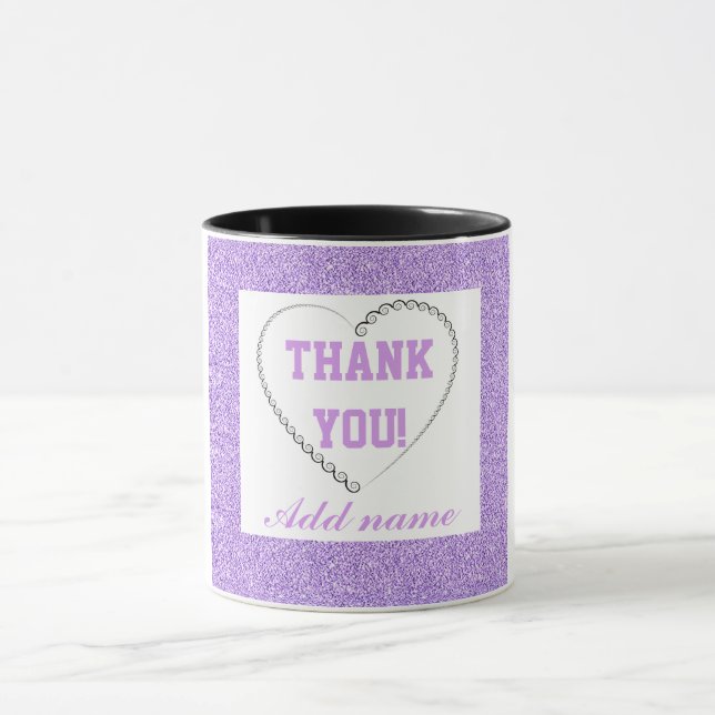 Personnalisé élégant merci mug (Centre)