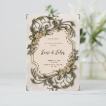 [Personnalisé] Élégante invitation de mariage vint
