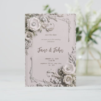 [Personnalisé] Élégante invitation de mariage vint