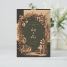 [Personnalisé] Élégante invitation de mariage vint