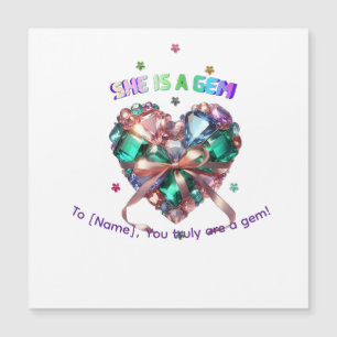 Personnalisé Elle Est Un Cœur De Gemme Bijou De Pi