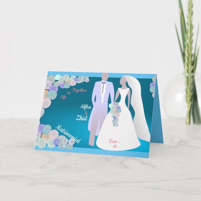 Personnalisé ensemble dans la Faire-part de mariag (Devant)