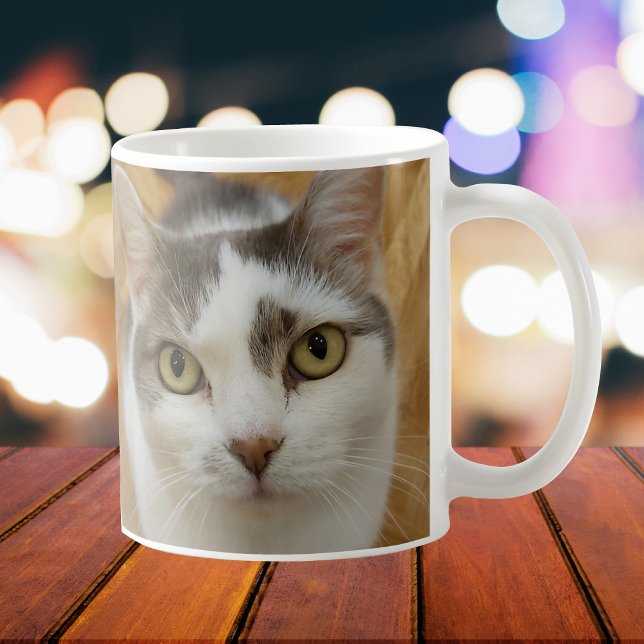 Personnalisé Famille Animaux Photo Café Mug (Créateur téléchargé)